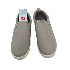 Nwt Cat & Jack Grey Slip On Shoes